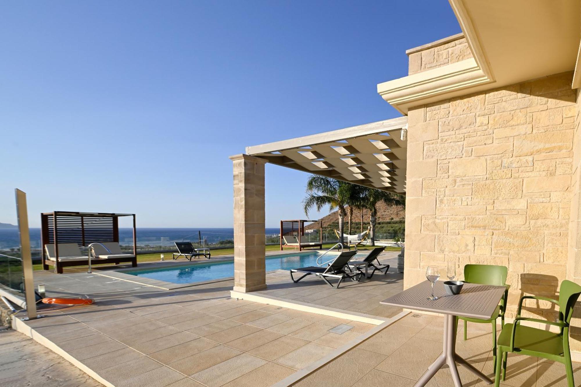Larimar Luxury Sea View Villa 키사모스 외부 사진